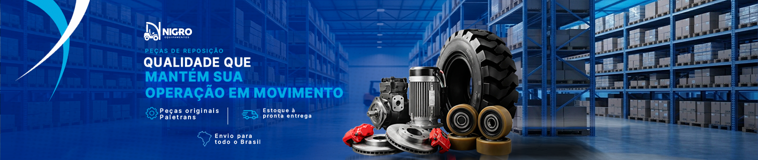 Peças de reposição: qualidade que mantém sua operação em movimento. Peças originais Paletrans, estoque à pronta entrega e envio para todo o Brasil.